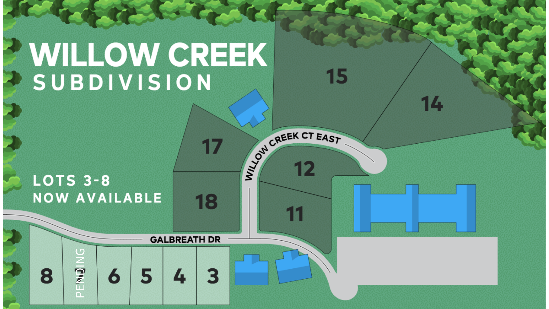 WILLOW CREEK LOT MAP WITH 7 PEND